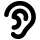 Icon of an ear