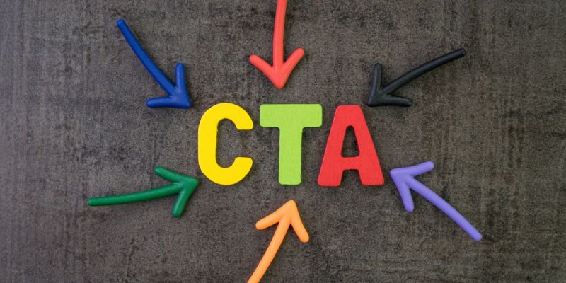 Many arrows pointing towards the letters CTA