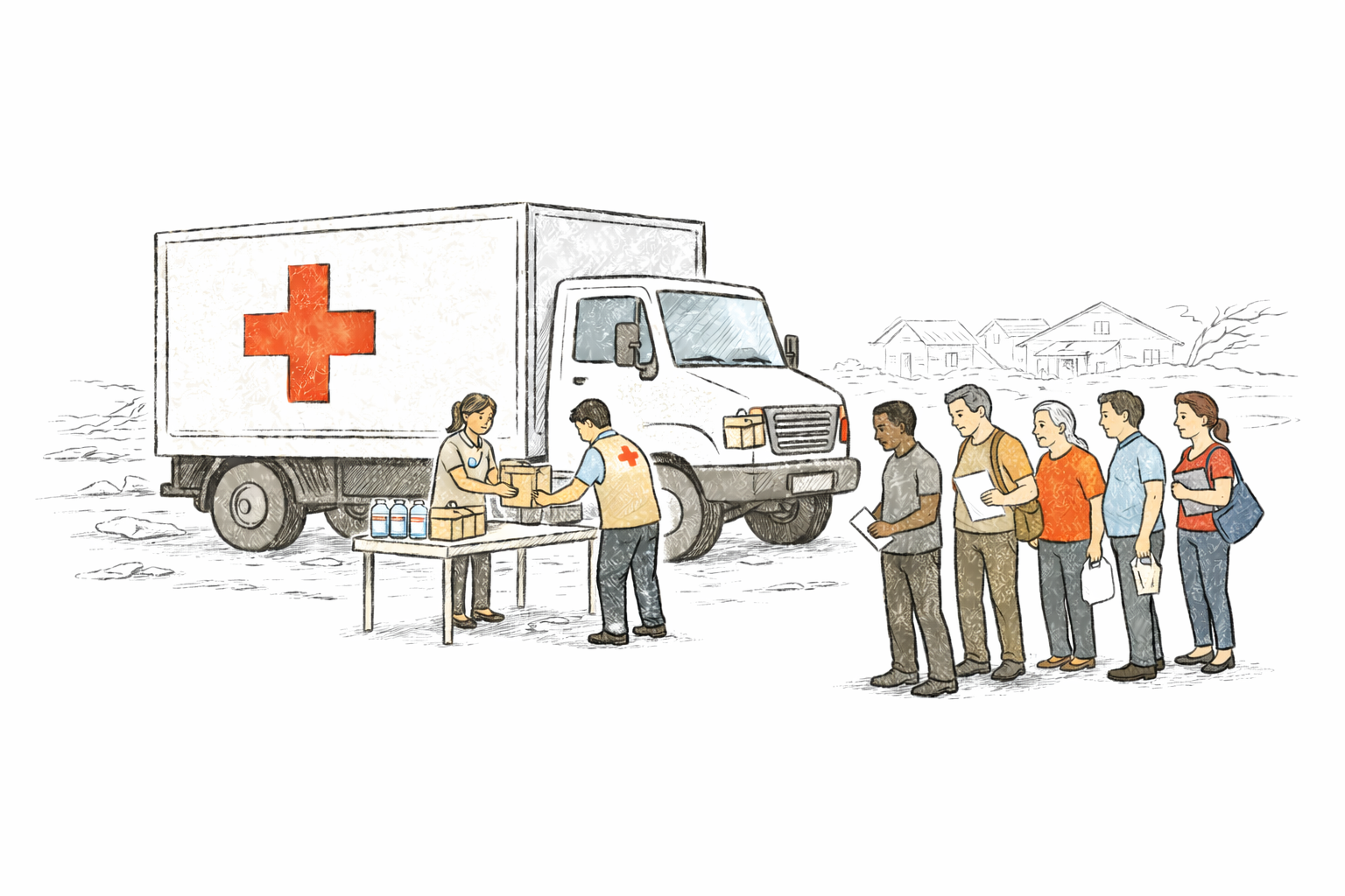 Red Cross truck
